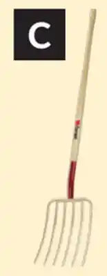 Princess Auto Manure Forks 6 Tine. Handle length: 48 in offer