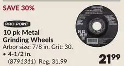 Princess Auto 10 pk Metal Grinding Wheels, 4-1/2 in offer