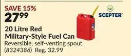 Princess Auto 20 Litre Red Military-Style Fuel Can offer