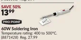 Princess Auto 60W Soldering Iron offer