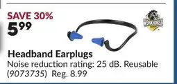 Princess Auto Headband Earplugs offer