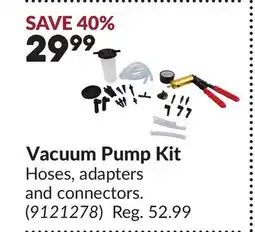Princess Auto Vacuum Pump Kit offer