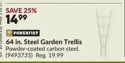 Princess Auto 64 in. Steel Garden Trellis offer