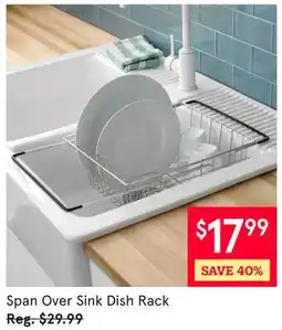 Kitchen Stuff Plus Span Over Sink Dish Rack offer