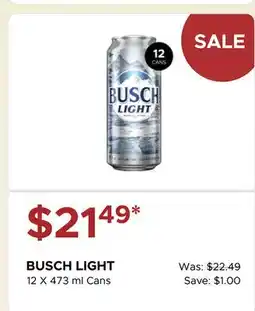 The Beer Store BUSCH LIGHT offer