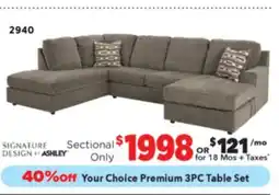 Surplus Furniture O'Phannon Putty 2Pc Sectional offer