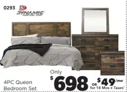 Surplus Furniture Montana 4-Piece Queen Bedroom Set offer