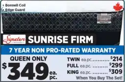 Surplus Furniture Sunrise Firm Queen Mattress Set offer