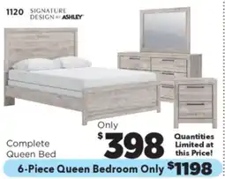Surplus Furniture Broachmyn Grey Queen Panel Bed offer