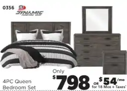 Surplus Furniture Alabaster Oak 4-Piece Queen Bedroom Set offer