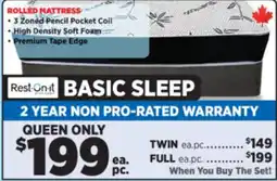 Surplus Furniture Basic Sleep Queen Mattress Set offer