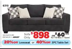 Surplus Furniture Loreo Ebony Sofa offer