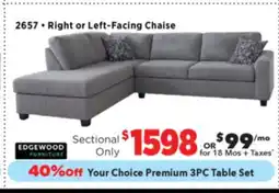 Surplus Furniture Kirkland Grey 2Pc Sectional offer
