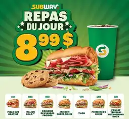 Subway SUBWAY DU JOUR offer
