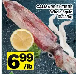 Supermarché PA CALMARS ENTIERS | WHOLE SQUID offer