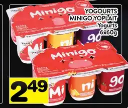 Supermarché PA YOGOURTS MINIGO YOPLAIT | Yogurts offer