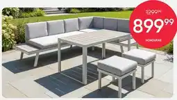 Meubles RD Honduras - Outdoor Steel Sectional with Dining Table and 2 Stools offer