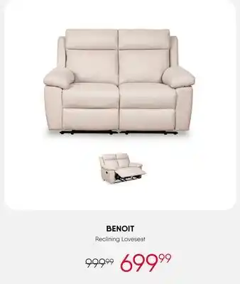 Meubles RD Benoit - Reclining Loveseat offer