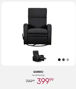 Meubles RD Quebec - Swivel Reclining Armchair offer