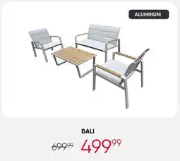 Meubles RD Bali - Outdoor Aluminum Conversation Set with Coffee Table - 4 pcs offer