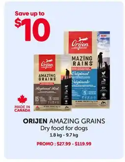 Mondou ORIJEN AMAZING GRAINS Dry food for dogs offer