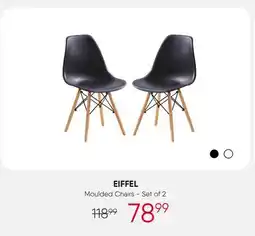 Meubles RD Eiffel - Moulded Chairs (Set of 2) - Black offer