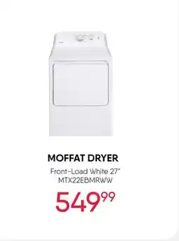 Meubles RD Moffat Dryer offer