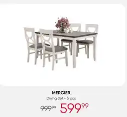 Meubles RD Mercier - Table with 4 chairs offer