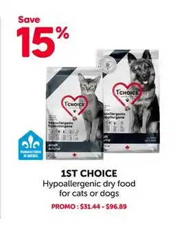 Mondou 1ST CHOICE Hypoallergenic dry food for cats or dogs offer