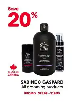 Mondou SABINE & GASPARD All grooming products offer