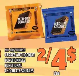 Marches Tau CARRÉS AU CHOCOLAT FONCTIONNELS MID-DAY SQUARES offer