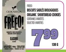 Marches Tau FREEO BISCUITS SABLÉS BIOLOGIQUES offer