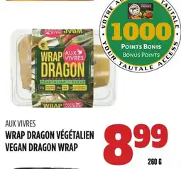 Marches Tau WRAP DRAGON VÉGÉTALIEN AUX VIVRES offer