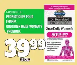 Marches Tau PROBIOTIQUES POUR FEMMES GARDEN OF LIFE offer