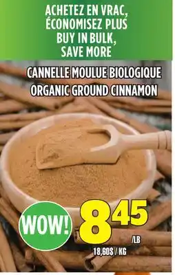 Marches Tau CANNELLE MOULUE BIOLOGIQUE offer