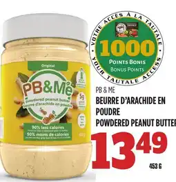 Marches Tau BEURRE D'ARACHIDE EN POUDRE PB & ME offer