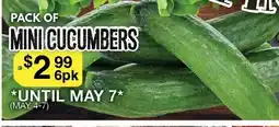 Lococo's Mini cucumbers offer