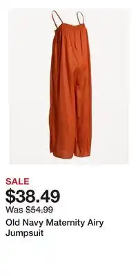 Old Navy Old Navy Maternity Airy Jumpsuit offer