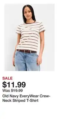 Old Navy Old Navy EveryWear Crew-Neck Striped T-Shirt offer