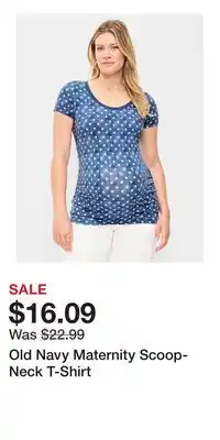 Old Navy Old Navy Maternity Scoop-Neck T-Shirt offer