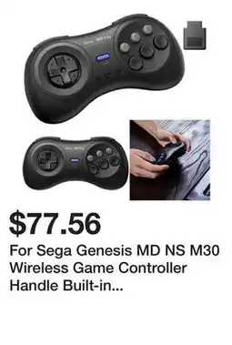 Newegg For Sega Genesis MD NS M30 Wireless Game Controller Handle Built-in frequency 2.4G Hz Technology offer