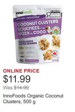 Costco InnoFoods Organic Coconut Clusters offer