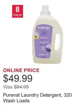 Costco Purenat Laundry Detergent, 320 Wash Loads offer