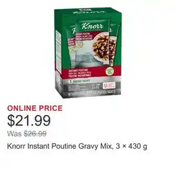 Costco Knorr Instant Poutine Gravy Mix, 3 × offer