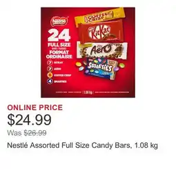 Costco Nestlé Assorted Full Size Candy Bars offer