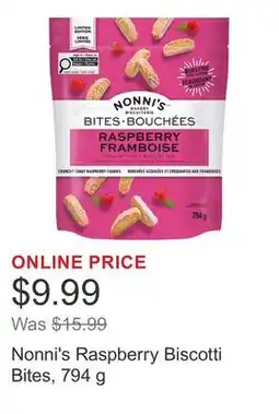 Costco Nonni's Raspberry Biscotti Bites offer