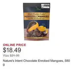 Costco Nature's Intent Chocolate Enrobed Mangoes offer