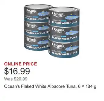 Costco Ocean's Flaked White Albacore Tuna, 6 × offer