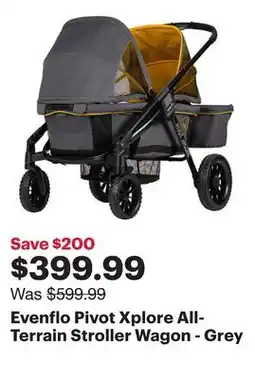 Best Buy Evenflo Pivot Xplore All-Terrain Stroller Wagon - Grey offer
