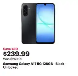 Best Buy Samsung Galaxy A17 5G 128GB - Black - Unlocked offer